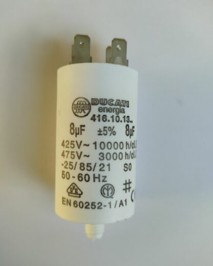 Condensateur 8uf 450v 4 cosses